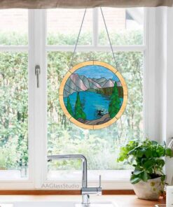 stained glass suncatchers for windows: Suncatcher for the kitchen