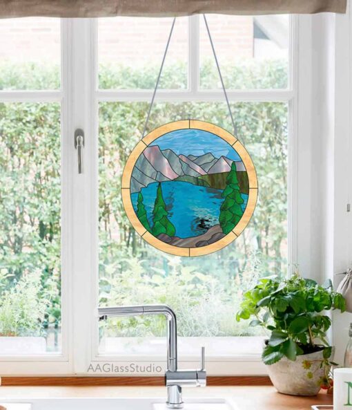 stained glass suncatchers for windows: Suncatcher for the kitchen