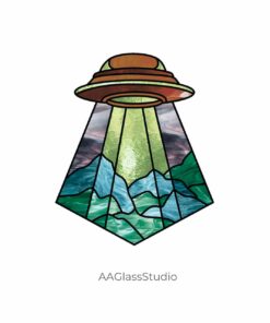 ufo stained glass pattern