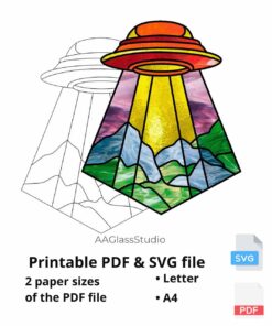 ufo printable pdf and svg: For UFO fans