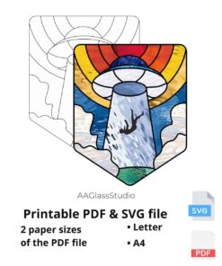 ufo printable pdf and svg: Quality UFO patterns