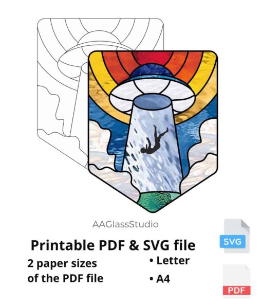 ufo printable pdf and svg: Quality UFO patterns