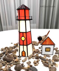 3d stained glass lighthouse pattern