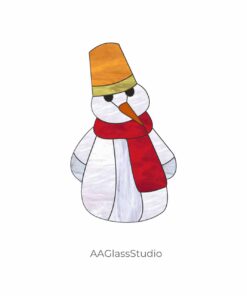 stained glass snowman patterns