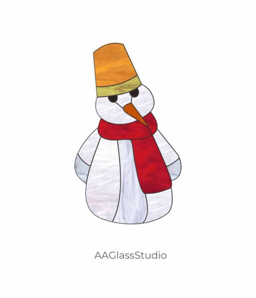 stained glass snowman patterns