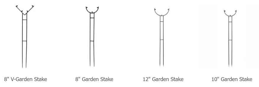 garden stake display for stained glass suncatcher