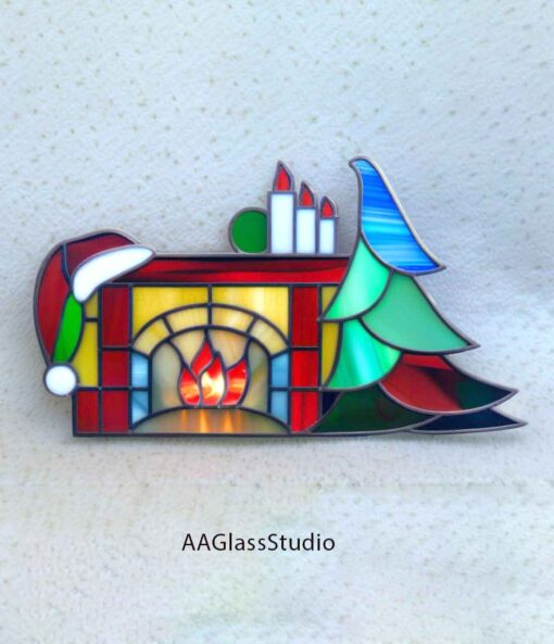 stained glass christmas ornament