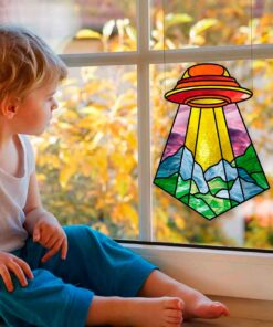 ufo suncatcher window hangings: Beautiful pattern