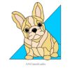 Tiny French Bulldog Stained Glass Pattern - window decor