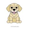 Puppy Labrador Retriever Stained Glass Pattern: Printable PDF - window decor