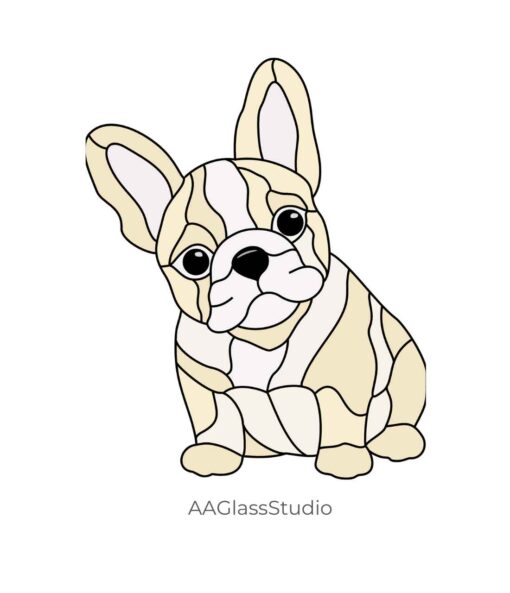 french bulldog stained glass pattern: For dog lovers