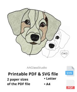 beagle terrier pdf and svg: gift for dog lovers