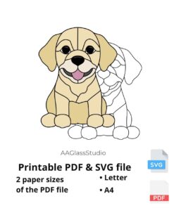 labrador printable pdf and svg: For dog lovers