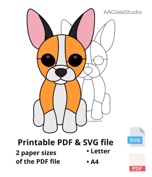 toy terrier printable pdf and svg