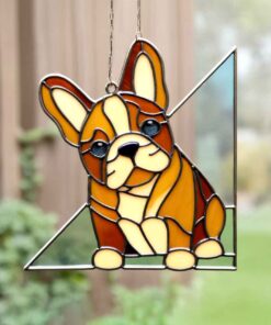 french bulldog suncatcher: window hangings