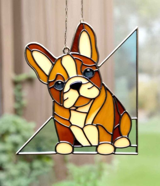 french bulldog suncatcher: window hangings