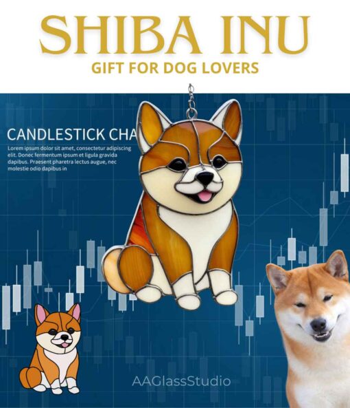 shiba inu gift cripto dog: Dog pattern from photo