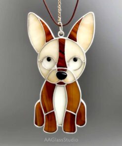 stained glass dog suncatcher: For dog lovers