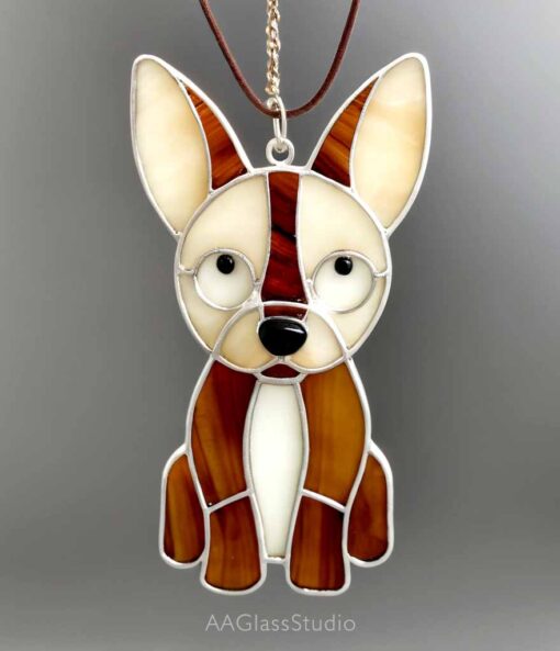 stained glass dog suncatcher: For dog lovers