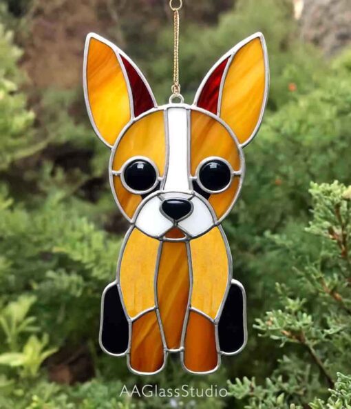 toy fox terrier suncatcher: window decor