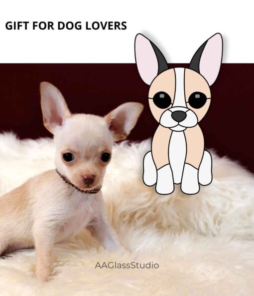 toy terrier gift for dog lovers: Dog pattern from photo