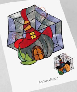 Enchanting Halloween Stained Glass Patterns for Fright - window decor