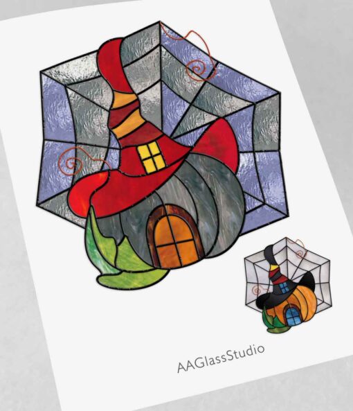 Enchanting Halloween Stained Glass Patterns for Fright - window decor