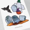 Spooky Stained Glass Set – 3 Halloween Patterns: Ghost