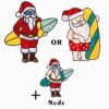 stained glass Santa pattern