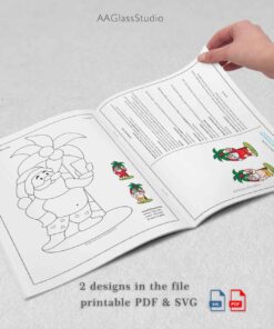 3 printable pdf santa pattern 9