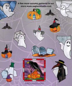 halloween stained glass patterns