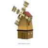 Gorgeous 3D Windmill Stained Glass - window decor