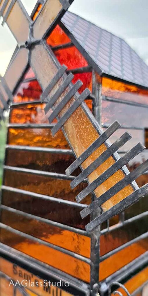 3d stained glass windmill blades