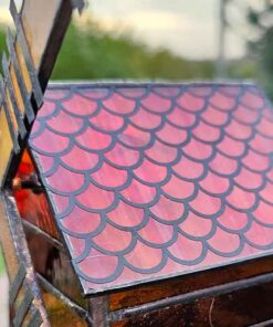 3d stained glass windmill roof