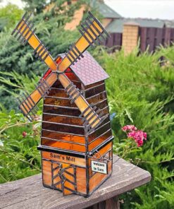 stained glass windmill pattern