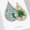 simple stained glass ideas - window decor