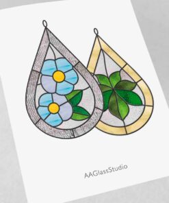 simple stained glass ideas - window decor