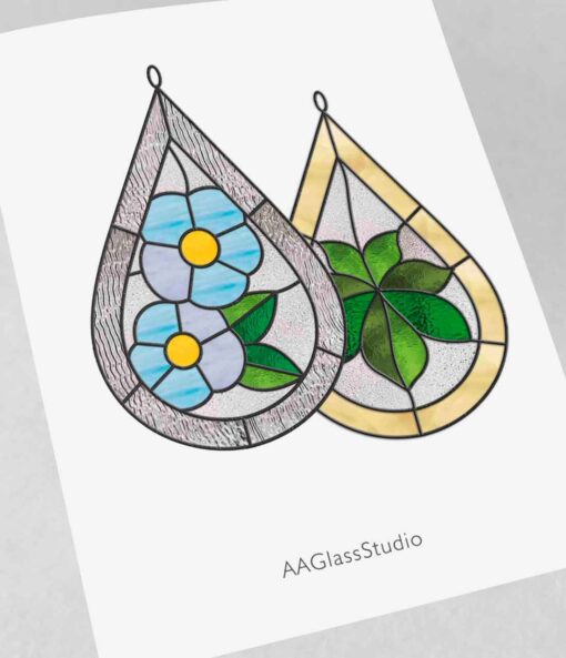 simple stained glass ideas - window decor