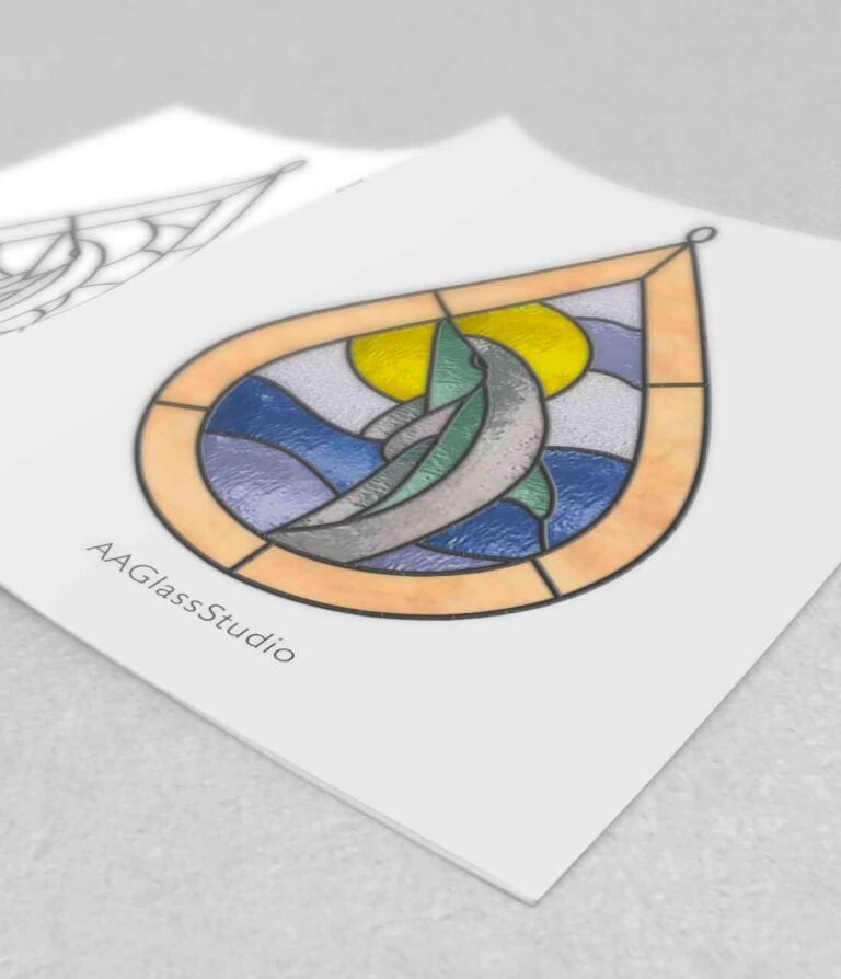 Beginner Raindrop Stained Glass Patterns - AAGlassStudio