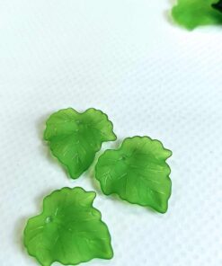 24 PCS Acrylic Leaf Charms: for stained glass