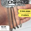 stylish and beautiful: Chain For Hanging Stained Glass: 16.4ft