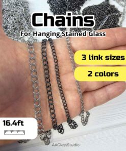 stylish and beautiful: Chain For Hanging Stained Glass: 16.4ft