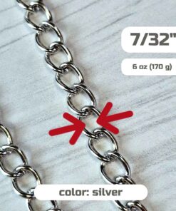 stylish and beautiful: silver chain 7/32