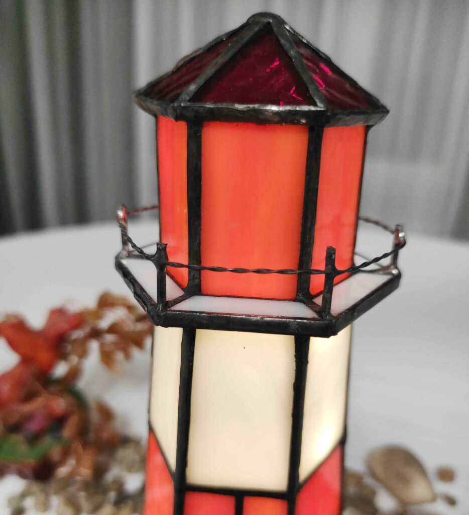 small stained glass lamp