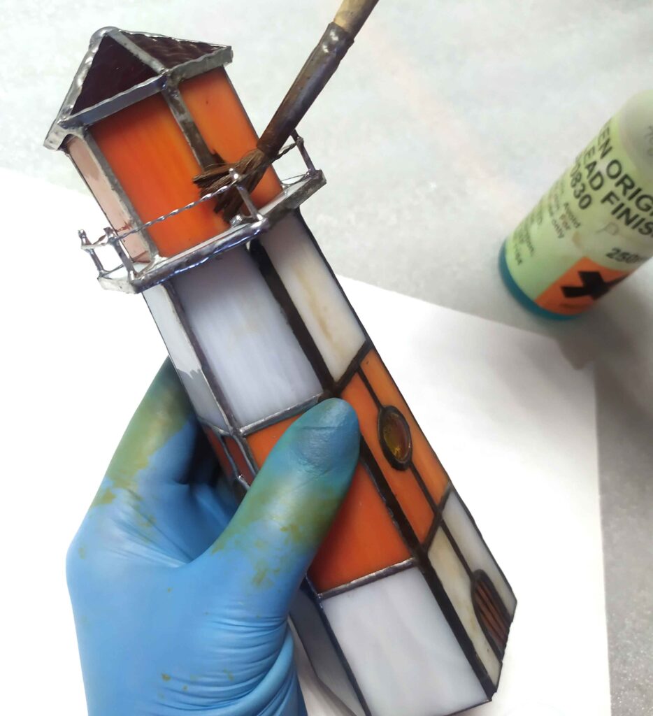 patina of the lighthouse