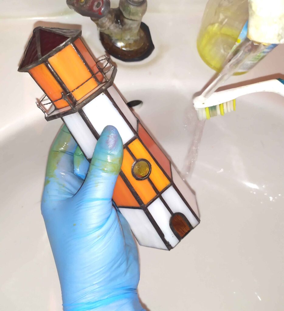 wash stained glass night lamp