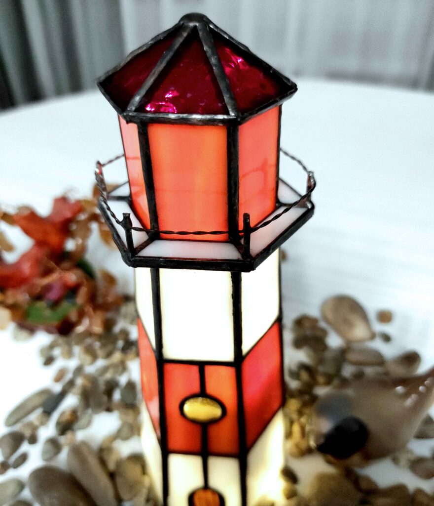 stained glass small lamp