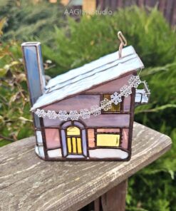 stained glass gingerbread house