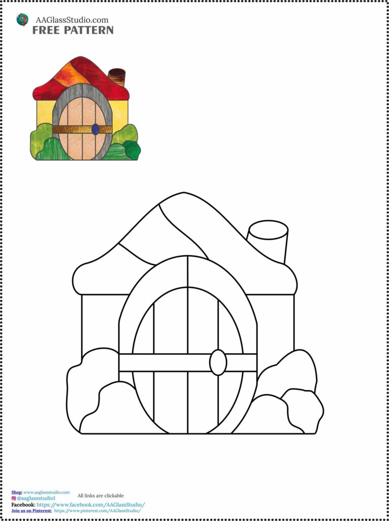 beginner stained glass patterns free house