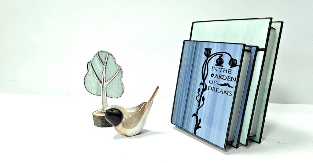 stained glass book set 2 how make stacked books